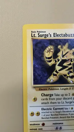 2000 Pokemon WOTC English Gym Heroes Lt. Surge's Electabuzz GHLsE2 - Image 2