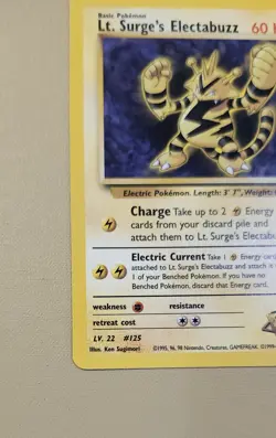 2000 Pokemon WOTC English Gym Heroes Lt. Surge's Electabuzz GHLsE2 - Image 3