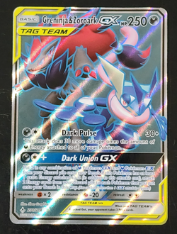 Greninja & Zoroark GX - 200/214 Unbroken Bonds Full Art Pokemon Ultra Rare - NM - Image 1