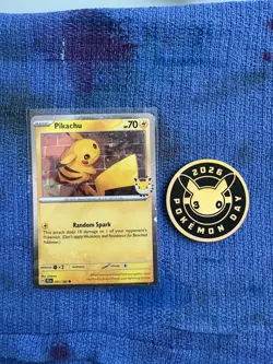 2026 Pokemon Day 30th Anniversary Pikachu 051 Stamped Promo With Coin - Image 1