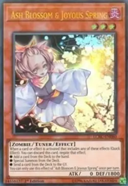 Yugioh! LP Ash Blossom & Joyous Spring - LCKC-EN080 - Ultra Rare - 1st Edition L - Image 1