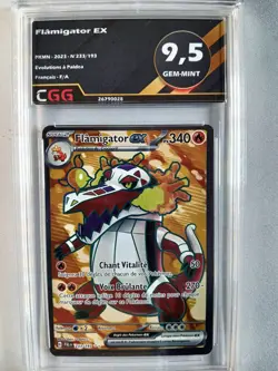 Carte Pokemon Francais Flamigator ex (PAL 233) Evolutions a Pal CGG 9,5 26790028 - Image 1