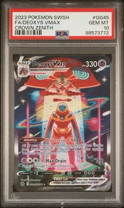 Deoxys Vmax GG45 & Deoxys Vstar GG46 Psa 10 ENG Pokemon Crown Zenith - Image 3