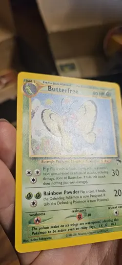 Pokemon Butterfree 9/18 2001 Stage 2 Southern Islands LP - Image 2