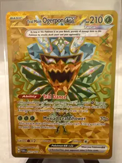 Teal Mask Ogerpon ex - 221/167 - Pokemon Twilight Masquerade Secret Rare NM-M - Image 1