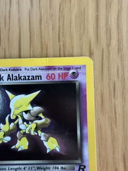 Pokemon TCG Dark Alakazam Team Rocket 1/82 Holo Unlimited Holo Rare WOTC - HP/DM - Image 5