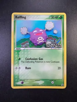 2005 Pokemon Koffing Reverse Holo Ex Delta Species 72/113 - Image 1