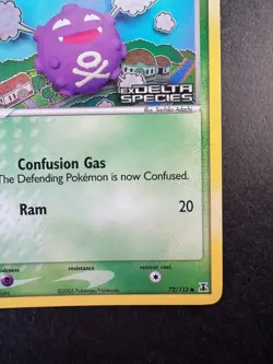 2005 Pokemon Koffing Reverse Holo Ex Delta Species 72/113 - Image 5