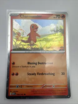 Pokemon Charmander 004/165 Scarlet & Violet 151 Cosmos Holo - Image 1