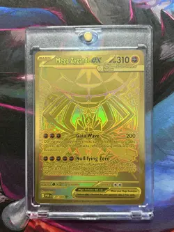 Pokemon Perfect Order Mega Zygarde EX Gold Mega Hyper Rare 124/88 NM - Image 1