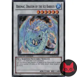 Yugioh Brionac, Dragon of the Ice Barrier HSSE-EN001 Super Rare Limited MP - Image 1