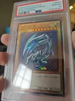 PSA 10 Yu-Gi-Oh! Blue-Eyes White Dragon QCCP-JP001 Ultimate Rare Japanese 2024 - Image 3