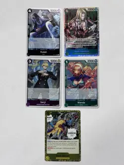 One Piece Tcg Kuzan Card Lot Of 5 Foils - Image 1