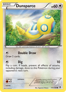 Dunsparce 111/149 Common | Boundaries Crossed | Pokemon Card - Image 1