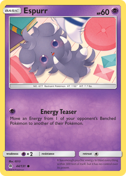 Espurr 44/131 Common | Forbidden Light | Pokemon Card - Image 1