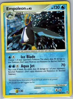 Empoleon 4/130 Holo Diamond and Pearl - Pokemon Card - LP - Image 1