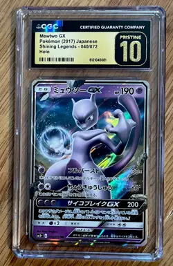 👑⭐ Mewtwo GX Double Rare PRISTINE 10 Graded 040/072 Holo ✨Pokemon Card - Image 1