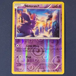 Nidoran 43/114 - Steam Siege - Common Reverse Holo Pokemon Card - NM - Image 1