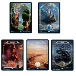 Unsanctioned UND Complete Non Foil Full Art Basic Land Set Mint Regular - Image 1