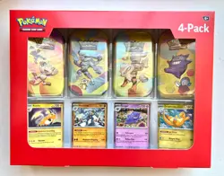 POKEMON TCG 151 4 MINI TINS SAM'S CLUB Bundle, Promo Cards New, Sealed, Gengar!! - Image 1