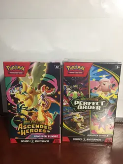 Pokemon TCG: Ascended Heroes and Perfect Order Sealed Booster Bundle - Image 1