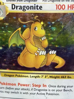 Pokemon TCG Dragonite 4/62 Fossil Unlimited Holo Rare Vintage 1999 WOTC - Image 2