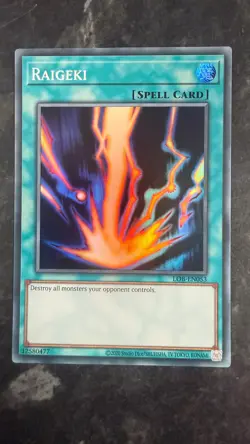 Yu-Gi-Oh! TCG Raigeki Super Rare 25th Anniversary Edition LOB-EN053 - Image 1