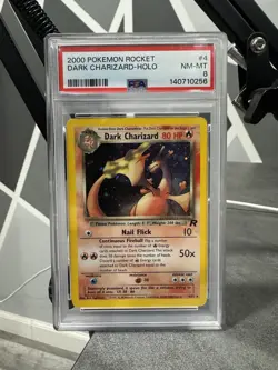 Pokemon TCG Dark Charizard Holo Rare 2000 4/82 - PSA 8 - Image 1