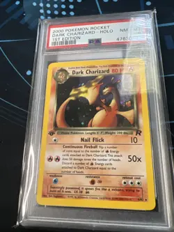 Pokemon Dark Charizard Holo Rare TCG Unlimited Card 4/82 PSA 8 1st Edition. - Image 4