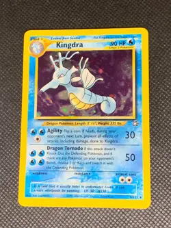 Kingdra 8/111 Holo Swirl - Neo Genesis Pokemon Card - NM - Image 1