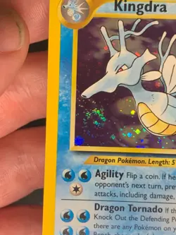 Kingdra 8/111 Holo Swirl - Neo Genesis Pokemon Card - NM - Image 2