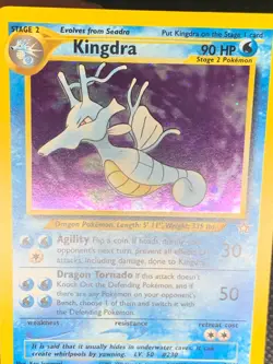 Kingdra 8/111 Holo Swirl - Neo Genesis Pokemon Card - NM - Image 4