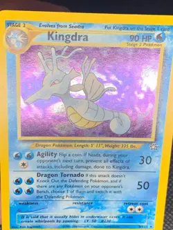 Kingdra 8/111 Holo Swirl - Neo Genesis Pokemon Card - NM - Image 5