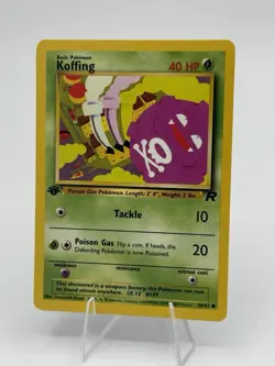 KOFFING - 58/82 - 1st Edition Team Rocket Vintage Pokemon Card - NM - Image 1