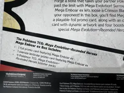 Pokemon TCG Ascended Heroes Mega Meganium & x2 Emboar Ex Box New & Sealed - Image 4