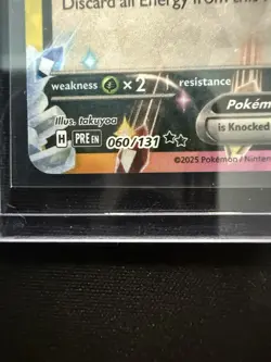 Pokemon TCG Umbreon EX 060/131 Double Rare Holo Card Prismatic Evolutions - Image 2