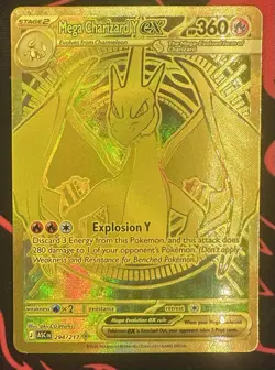 Pokemon TCG: ME Ascended Heroes Mega Charizard Y ex 294/217 Hyper Rare Gold NM+ - Image 1