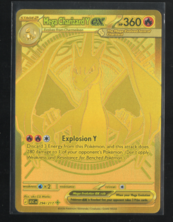 Pokemon TCG: ME Ascended Heroes Mega Charizard Y ex 294/217 Hyper Rare Gold NM+ - Image 3