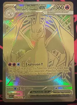Pokemon TCG: ME Ascended Heroes Mega Charizard Y ex 294/217 Hyper Rare Gold NM+ - Image 5