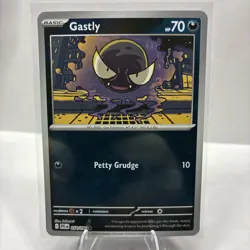 Pokemon Gastly 054/094 Reverse Holo Phantasmal Flames Basic 70 HP Petty Grudge - Image 1