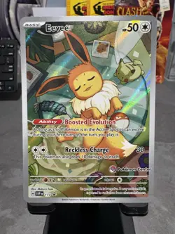 Eevee Svp 173 Black Star Promo Pokemon Center Stamped Near Mint - Image 1
