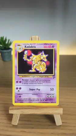 Pokemon TCG Kadabra Base Set 2 46/130 Regular LP. - Image 2
