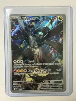 Pokemon TCG N's Zekrom Mega Evolution Promo Full Art Holo - Image 1