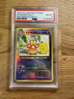 Pokemon 1999 P.M. Japanese Promo Slowking-Holo Southern Island T.I. PSA 8 - Image 1