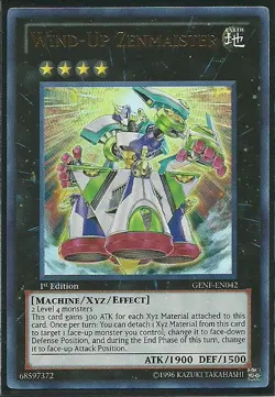 Yu-Gi-Oh! "WIND-UP ZENMAISTER" GENF-EN042 1st EDITION ULTIMATE RARE YuGiOh FOIL - Image 1