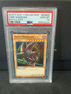 Dark Magician 2015 Yu-Gi-Oh Yugi's Legendary Deck Unlimited ED #ENB02 PSA 10 - Image 1