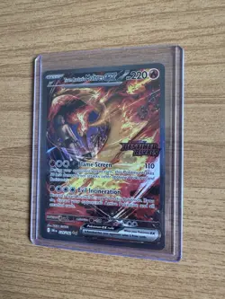 2025 POKEMON Team Rocket's Moltres EX 229/182 Stamped Promo Destined Rivals - Image 2