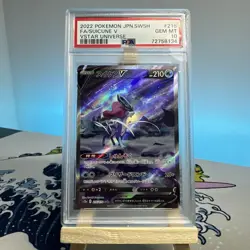 2022 POKEMON JPN SWORD & SHIELD VSTAR UNIVERSE #215 FULL ART/SUICUNE V PSA 10 - Image 1