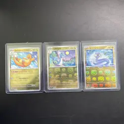 Pokemon Card Dragonite Dragonair Dratini Master Ball Holo 3 set SV2a 151 Japan - Image 1