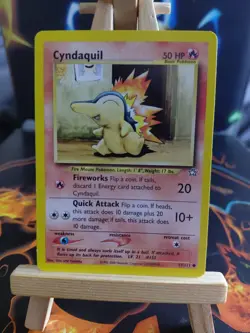 Pokemon TCG Cyndaquil Neo Genesis Card 57/111 Unlimited Common MP/LP - Image 1
